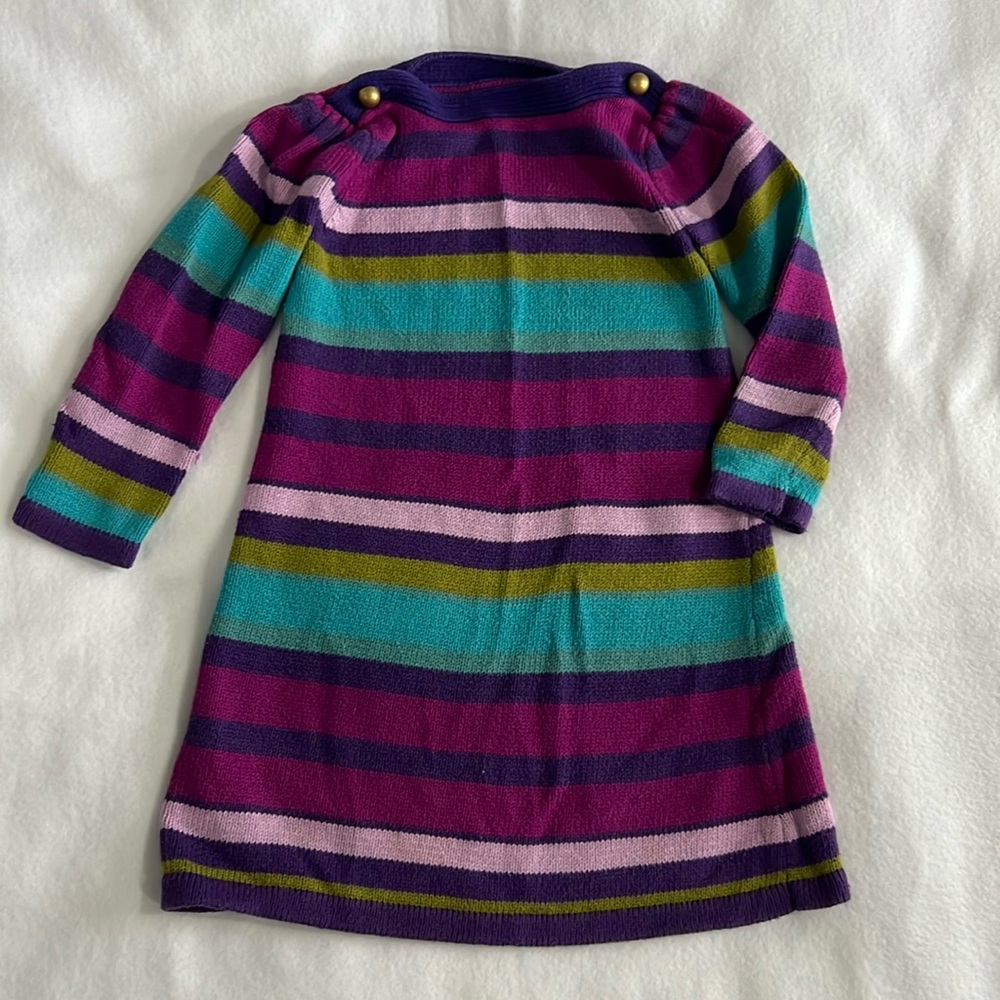 Baby Gap Multi-colored Striped Dress | Size 3T | Knit Dress